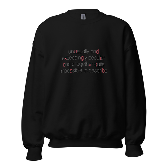 exceedingly peculiar crewneck