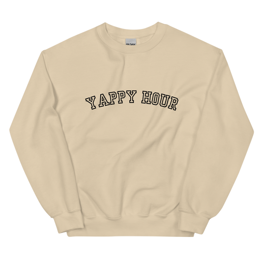 yappy hour crewneck