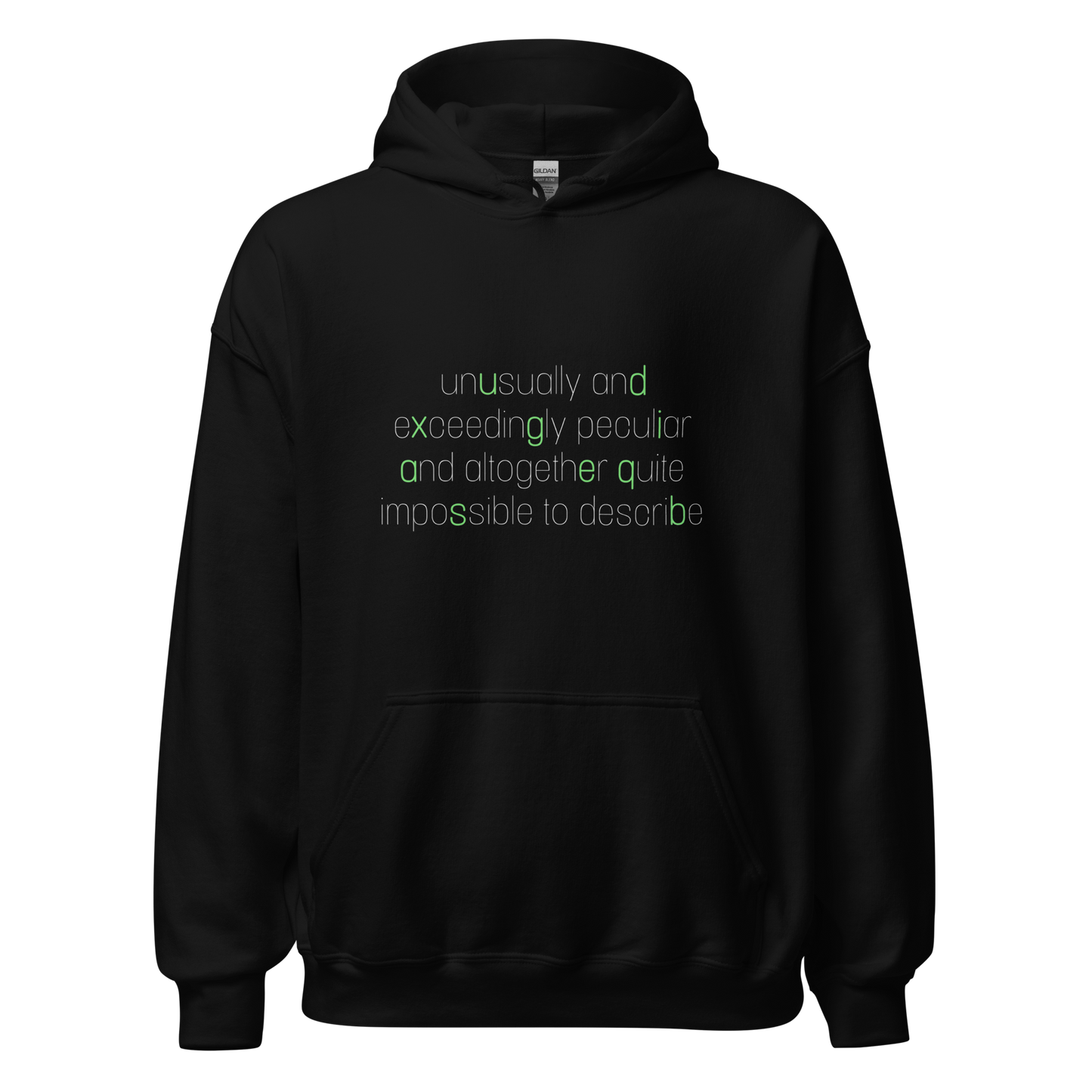 exceedingly peculiar hoodie